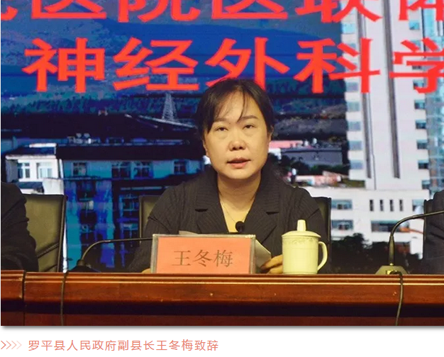 罗平县人民政府副县长王冬梅致辞